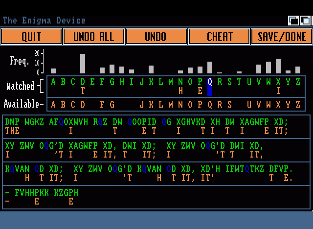 Enigma Device, The — ss (WOR)