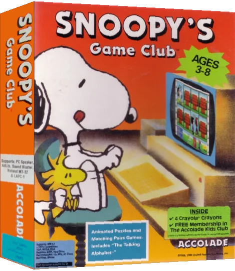Snoopy's Game Club — box-3D (US)
