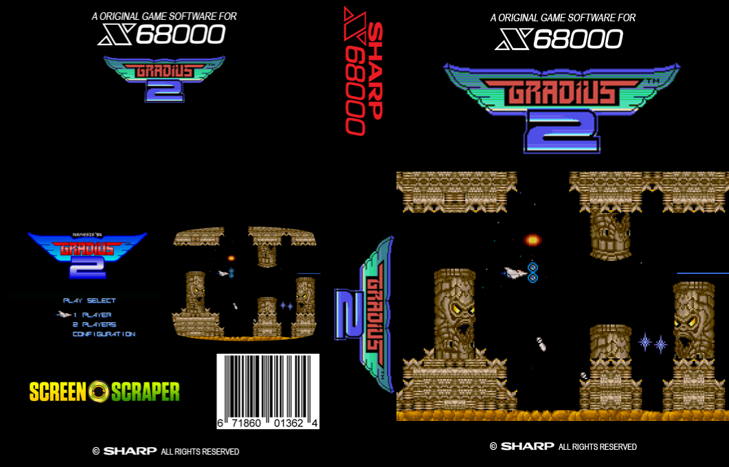 Nemesis '94 Gradius 2 — box-texture (SS)