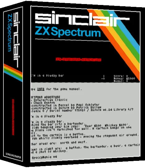 ZxZvm - SoftPorn Adventure - An Interactive Classic — box-3D (SS)