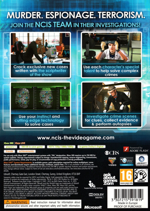 NCIS - Based on the TV Series — box-2D-back (US)