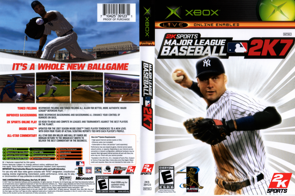 Major League Baseball 2k7 — box-texture (US)