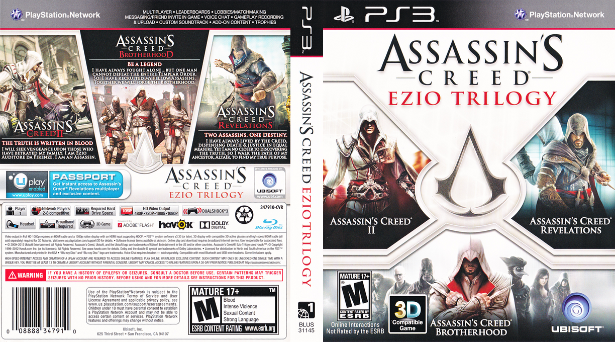 Assassin's Creed - Ezio Saga — box-texture (US)
