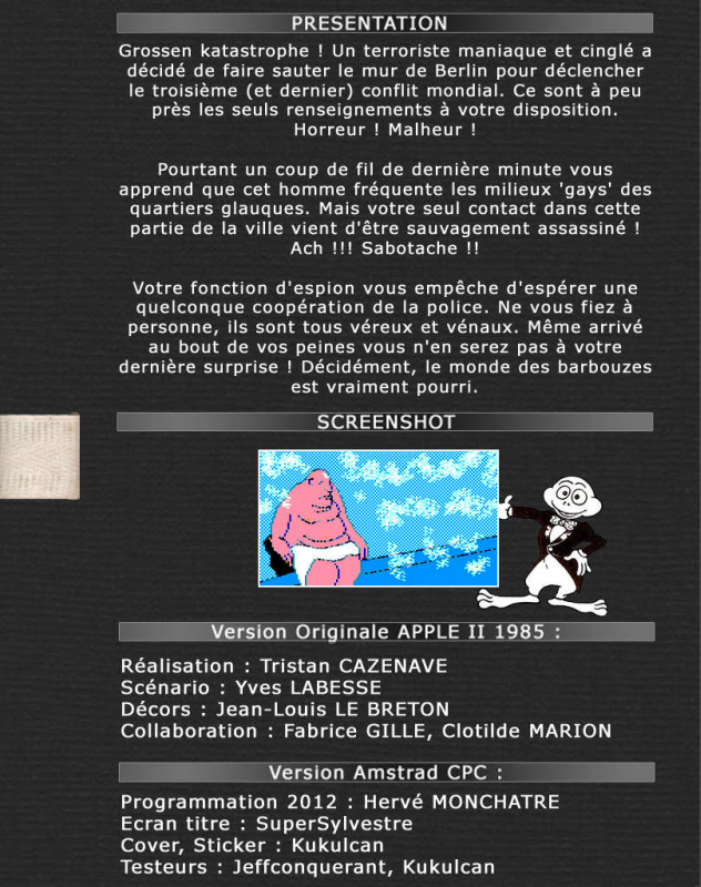 Mur De Berlin Va Sauter, Le — box-2D-back (FR)
