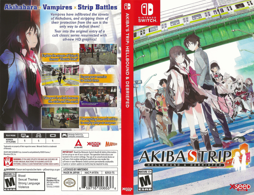Akiba's Trip - Hellbound & Debriefed — box-texture (US)