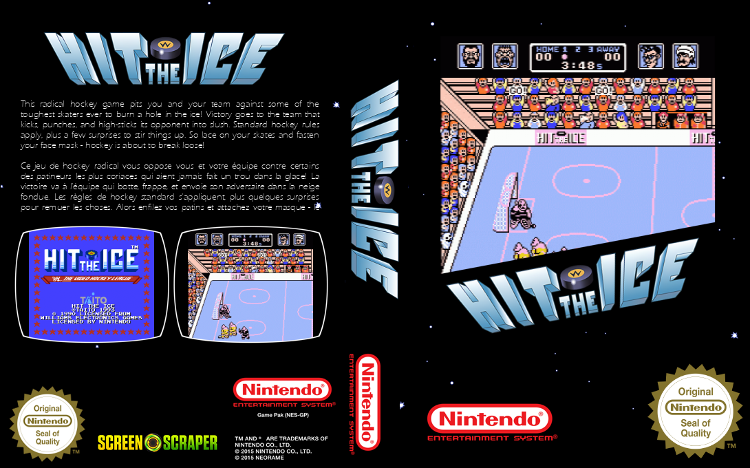 Hit the Ice - The Video Hockey League — box-texture (SS)