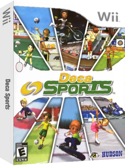 Deca Sporta - Wii de Sports 10 Shumoku! — box-3D (US)