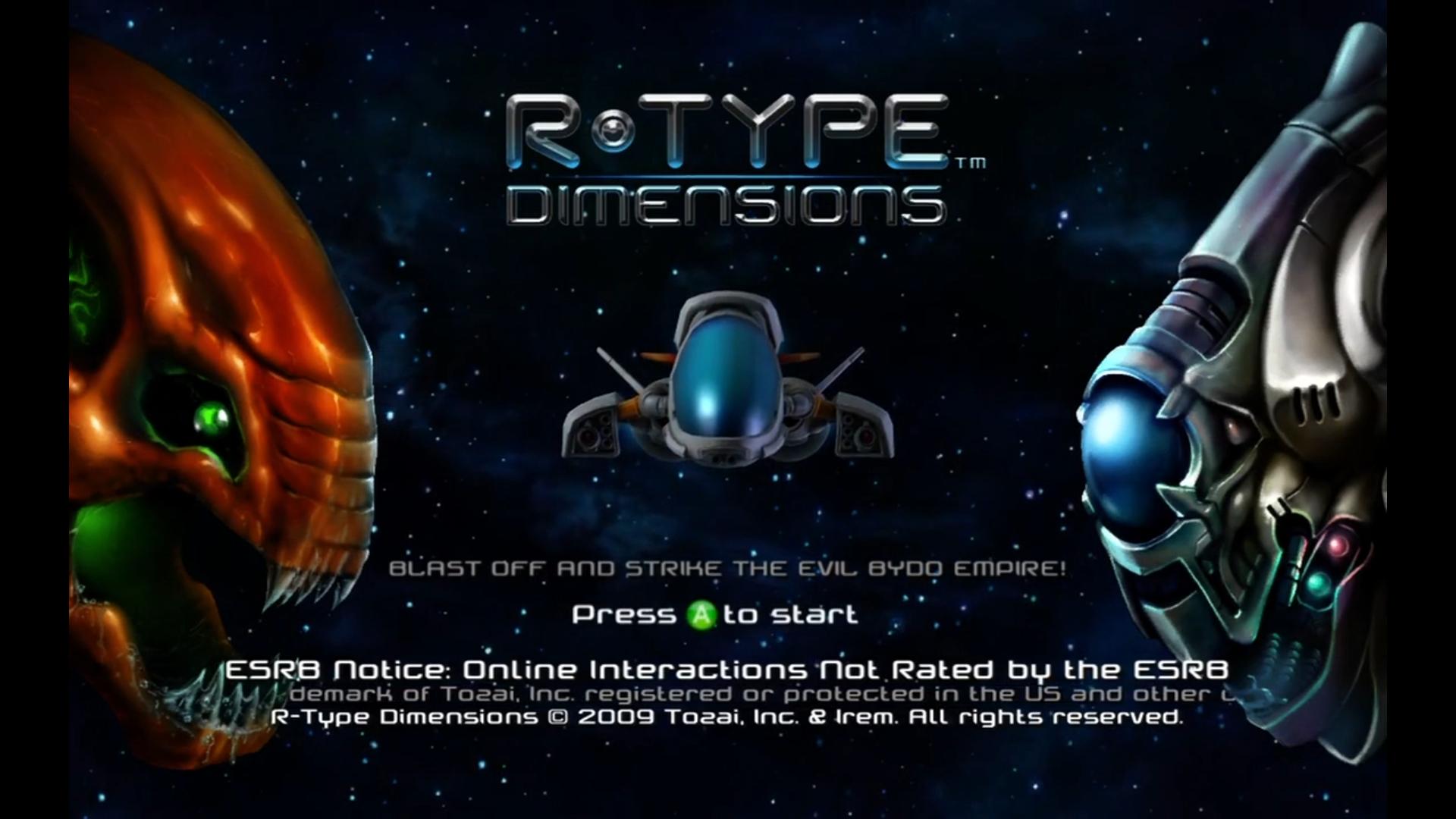 R-type Dimensions — sstitle (WOR)
