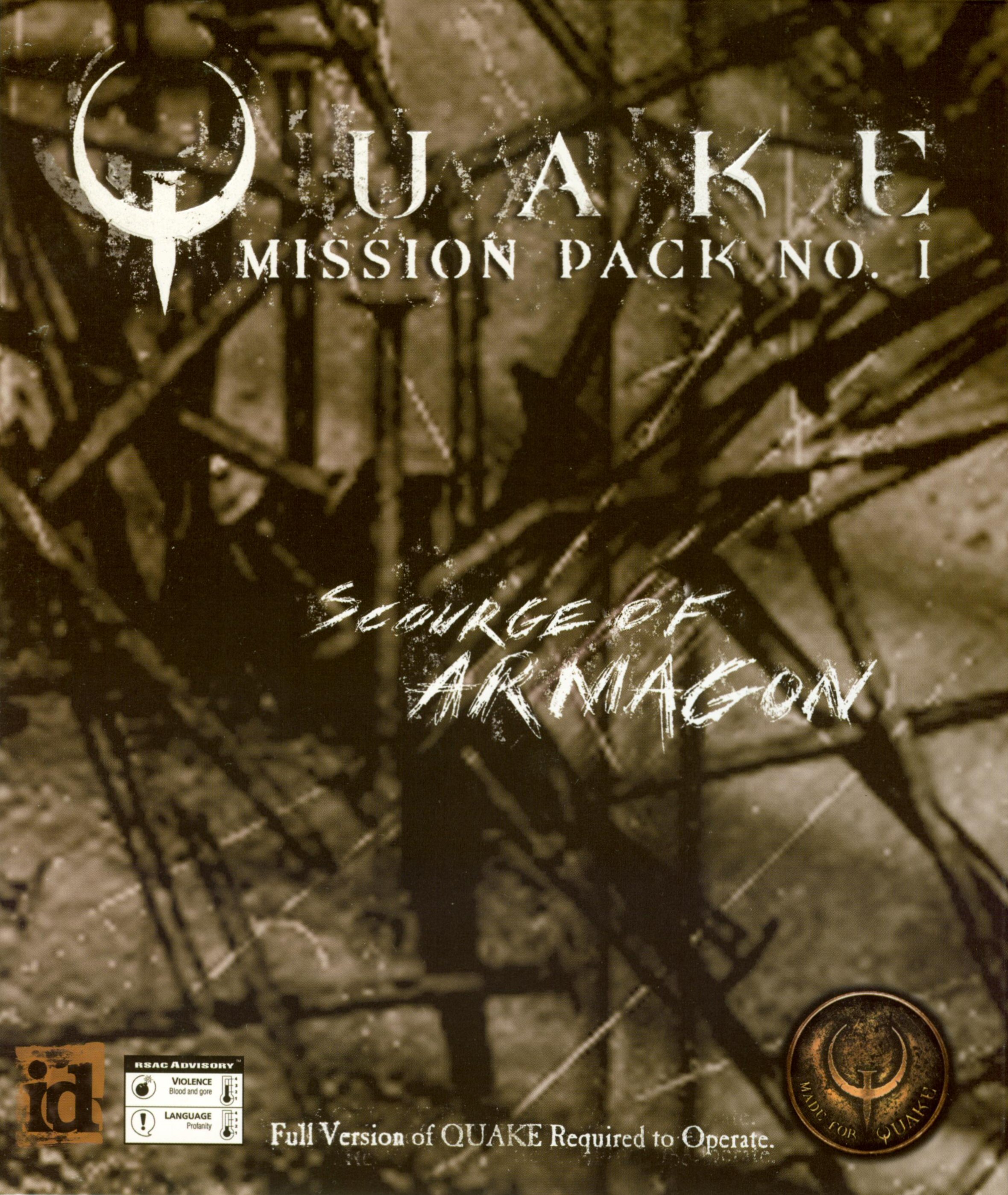 Quake Mission Pack 1: Scourge of Armagon box art