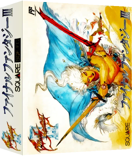 Final Fantasy III — box-3D (JP)