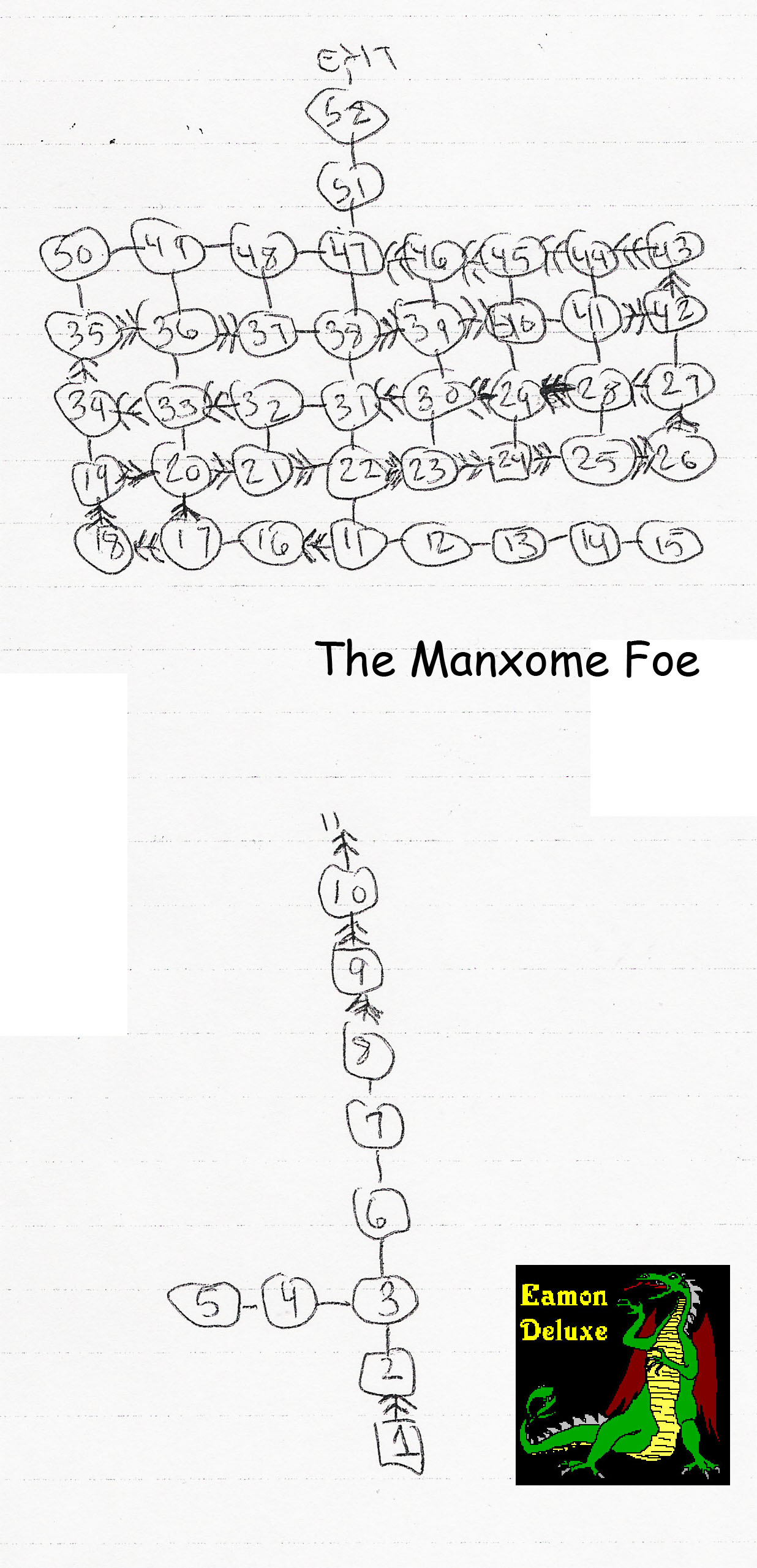 Eamon 057 - The Manxome Foe — maps