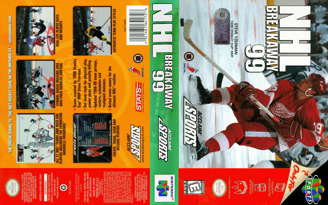 NHL Breakaway 99 — box-texture (US)
