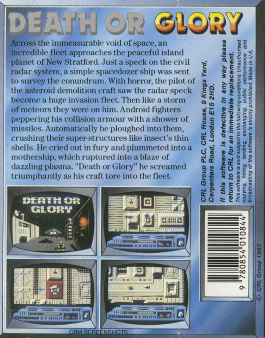 Death Or Glory — box-2D-back (EU)
