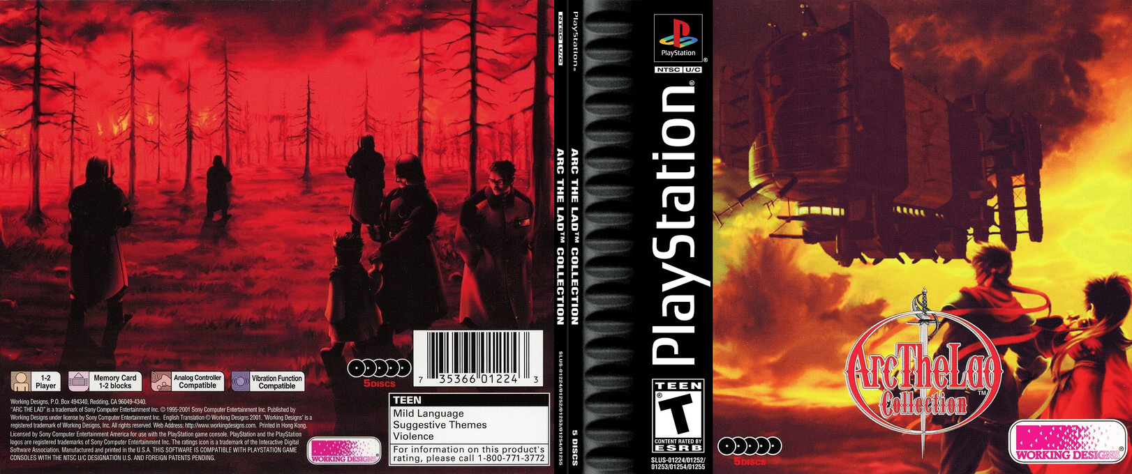 Arc the Lad II — box-texture (US)