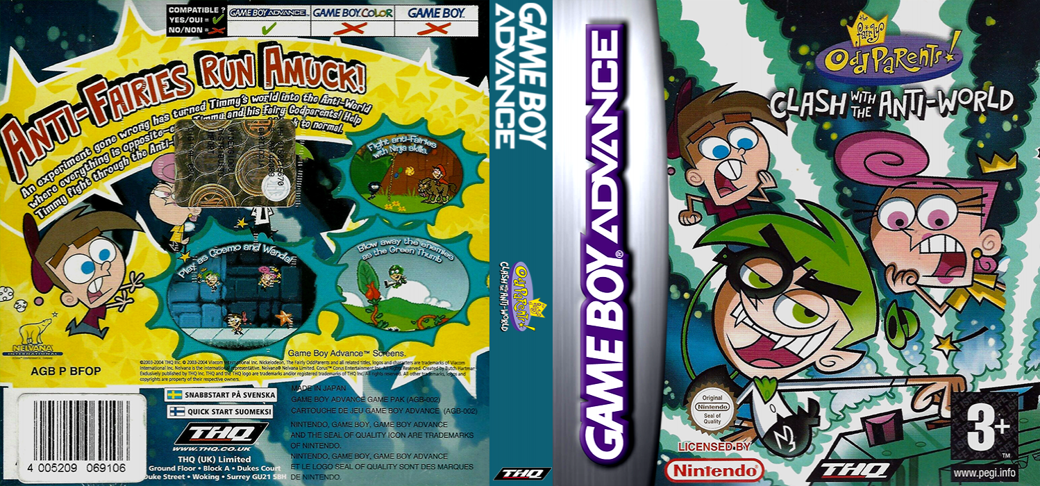 Fairly Oddparents!, The - Clash With The Anti-World — box-texture (EU)