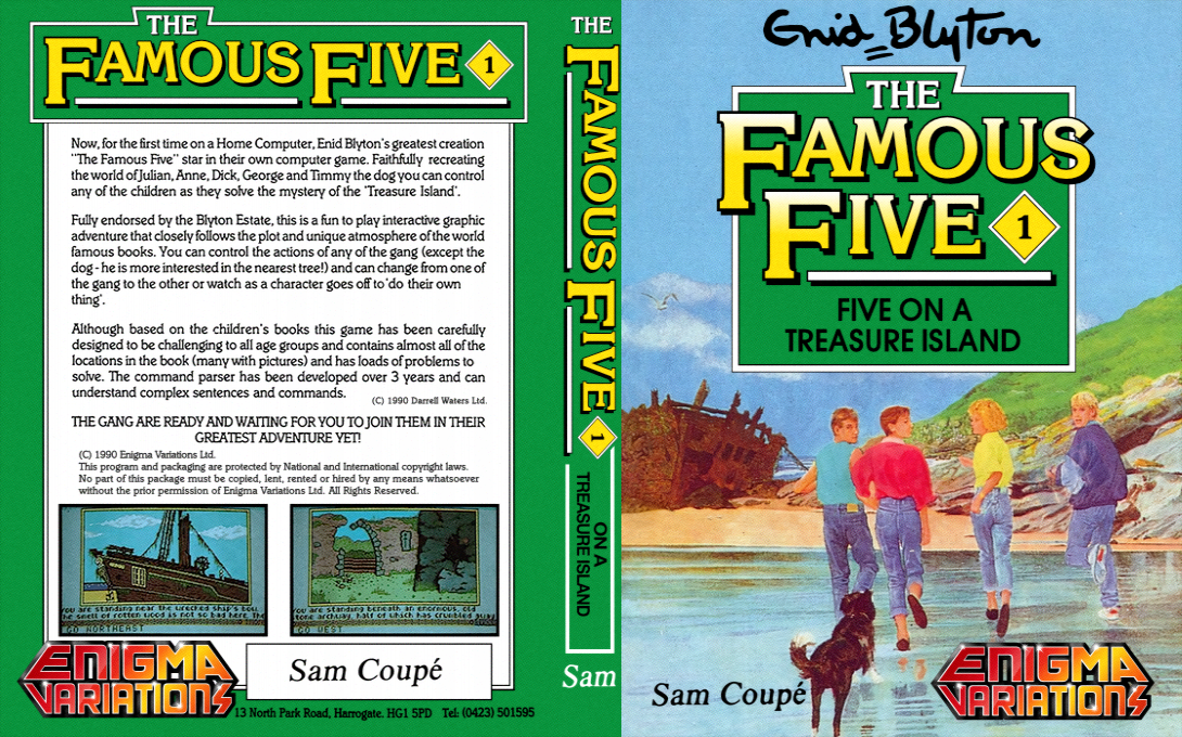 Famous Five, The - Five On A Treasure Island — box-texture (EU)