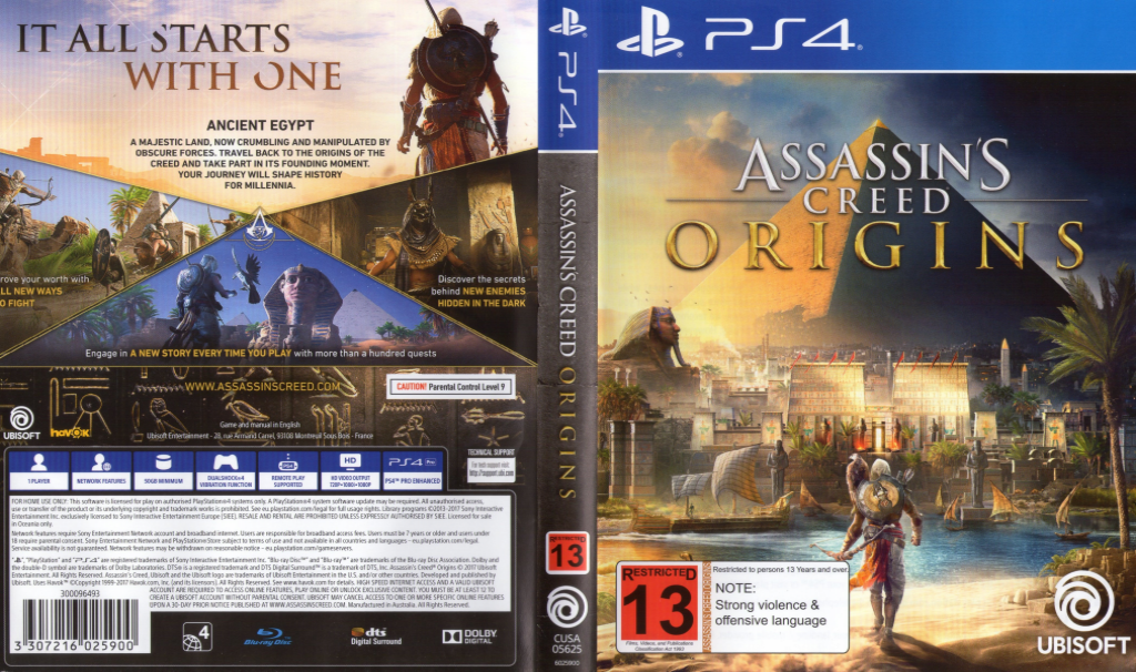 Assassin's Creed - Origins — box-texture (AU)