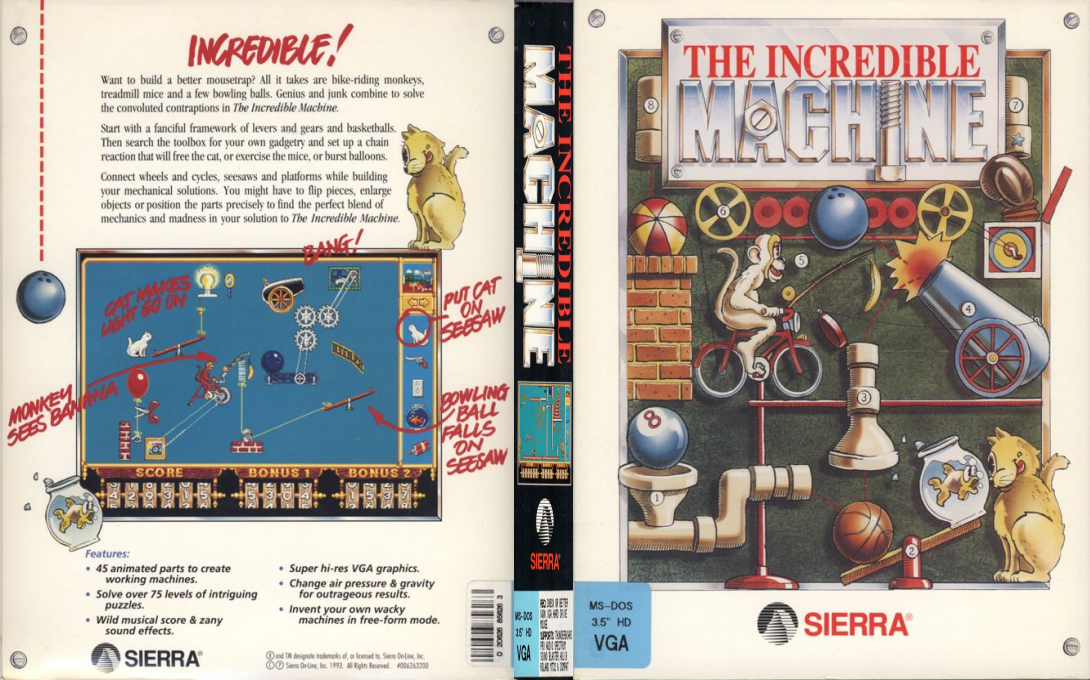 Incredible Machine, The — box-texture (US)