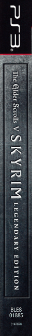 Elder Scrolls V, The - Skyrim - Legendary Edition — box-2D-side (EU)