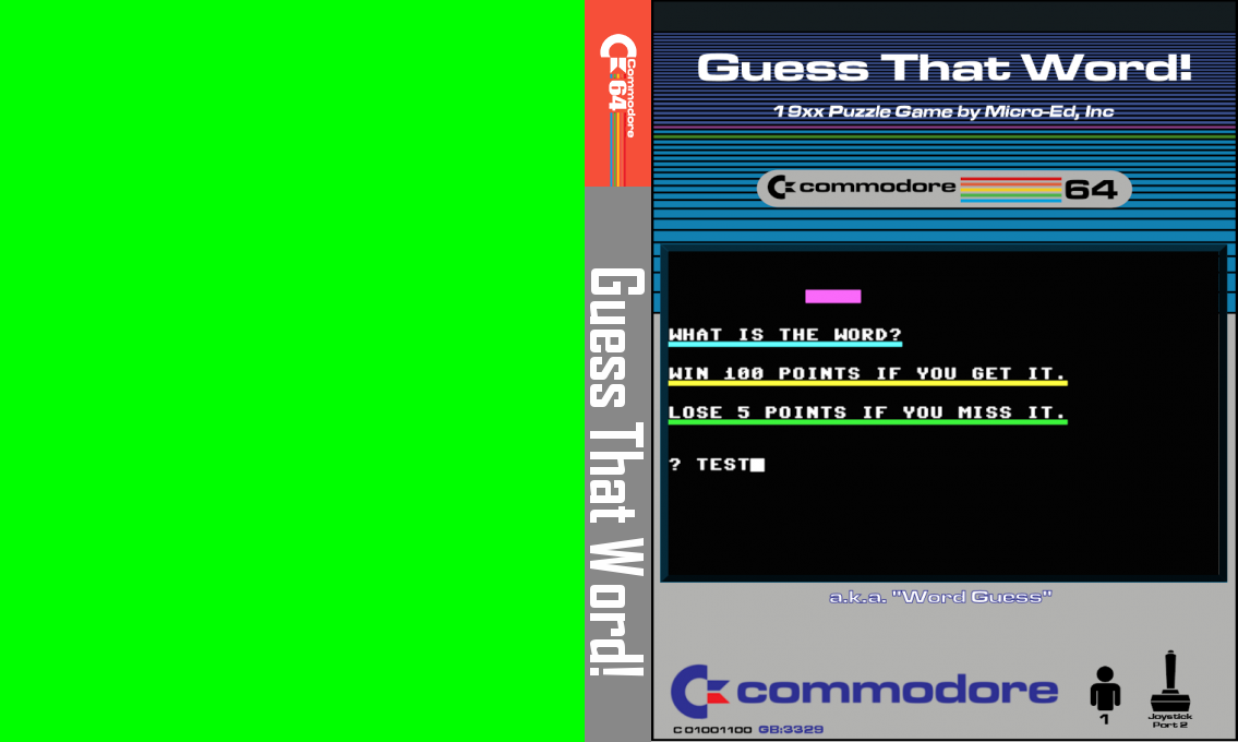Guess That Word! — box-texture (CUS)