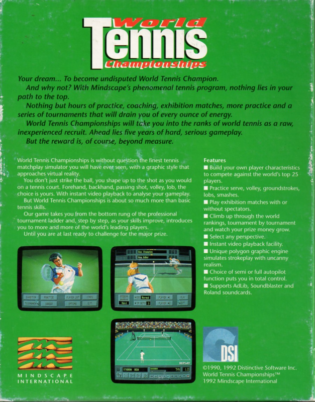 World Tennis Championships — box-2D-back (EU)