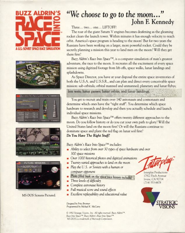 Buzz Aldrin's Race Into Space — box-2D-back (US)