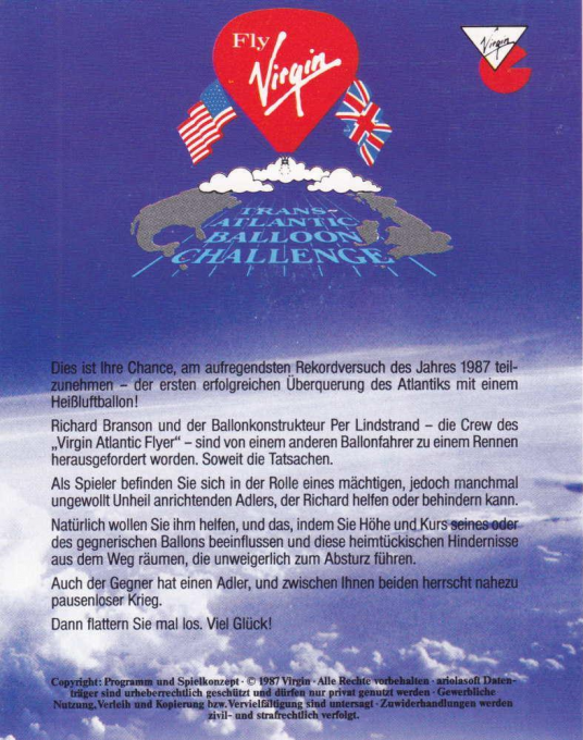Trans-atlantic Balloon Challenge — box-2D-back (DE)