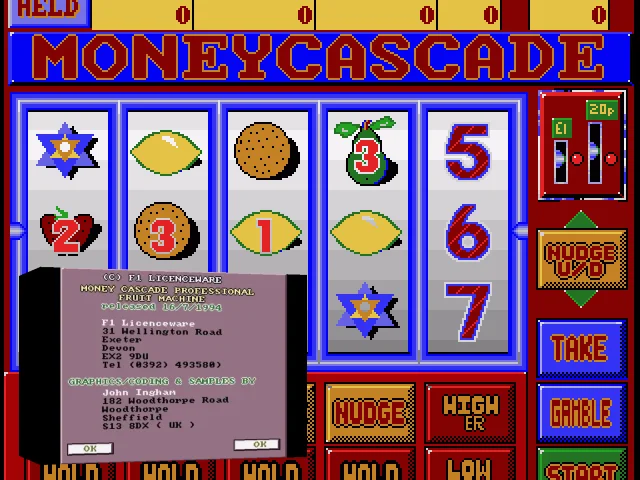 Money Cascade Fruit Machine — mixrbv2 (WOR)