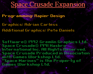 Space Crusade - The Voyage Beyond — sstitle (WOR)