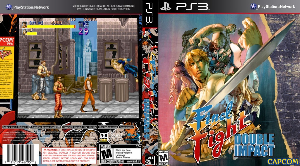 Final Fight - Double Impact — box-texture (US)