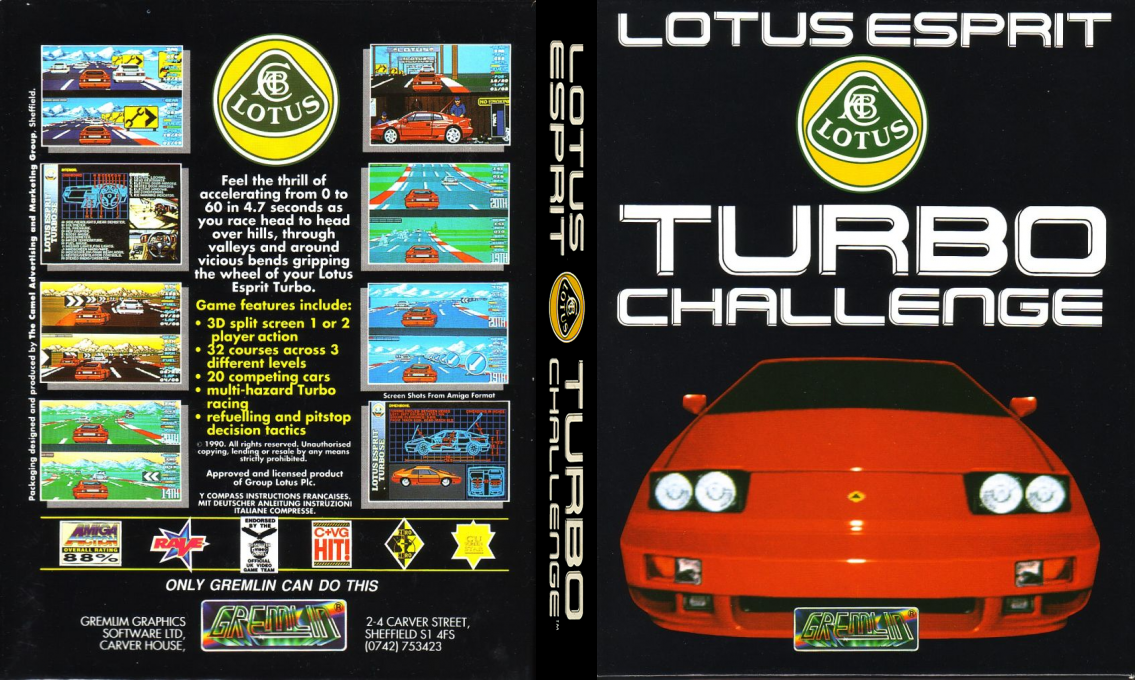Lotus Esprit Turbo Challenge — box-texture (EU)
