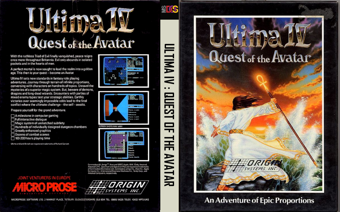 Ultima 4 - Quest Of The Avatar — box-texture (EU)