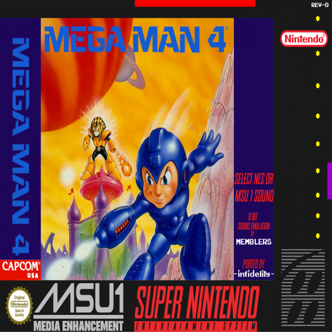 Mega Man 4 box art