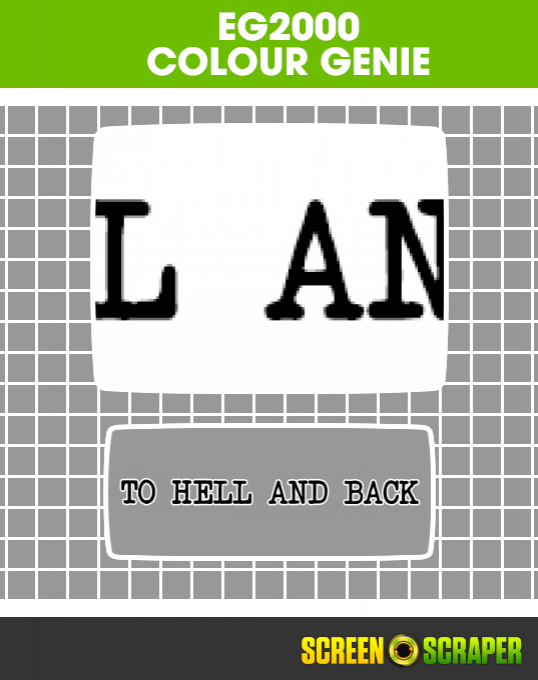 To Hell And Back box art
