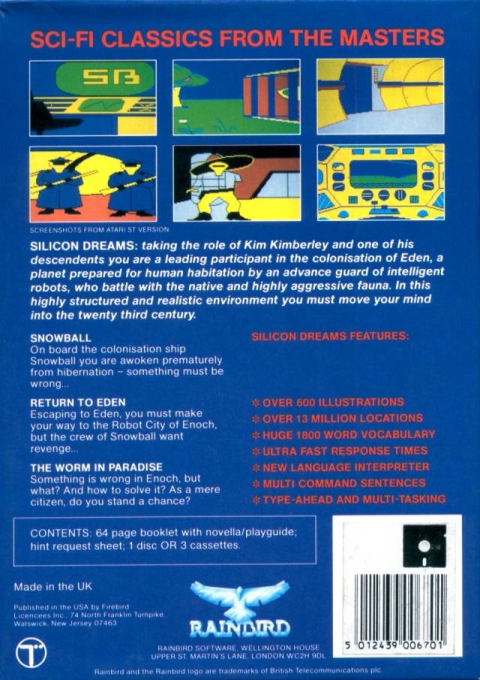 Silicon Dreams — box-2D-back (EU)