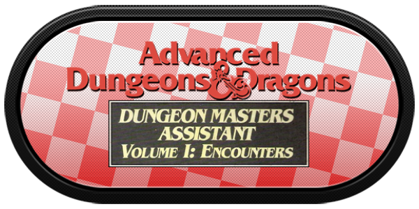 Advanced Dungeons & Dragons - Dungeon Masters Assistant - Volume I - Encounters — wheel-carbon (US)