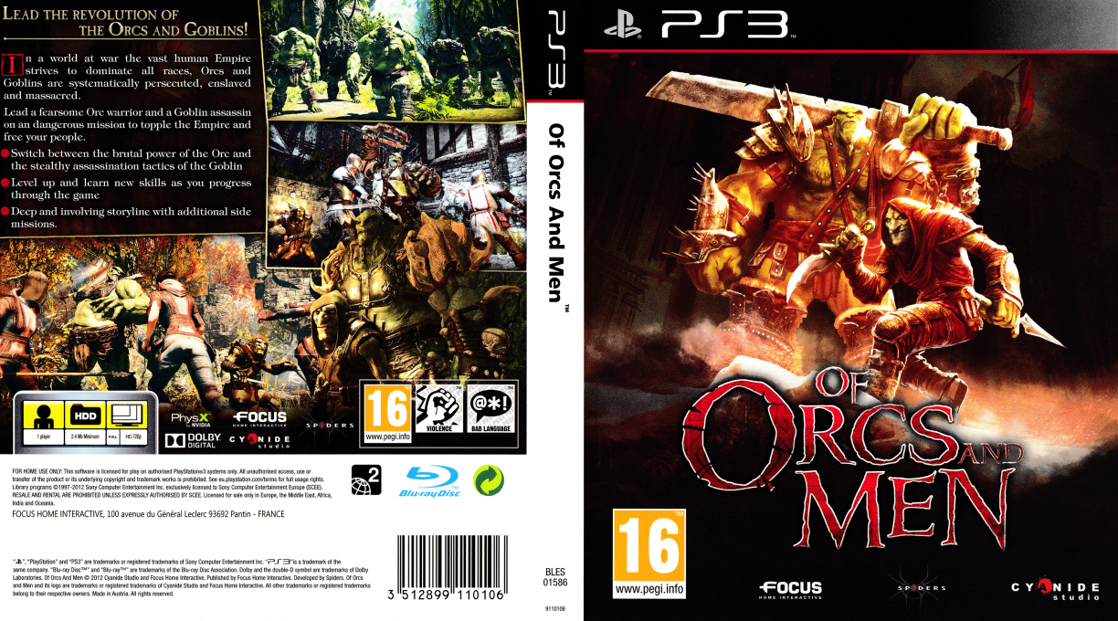 Of Orcs and Men — box-texture (EU)