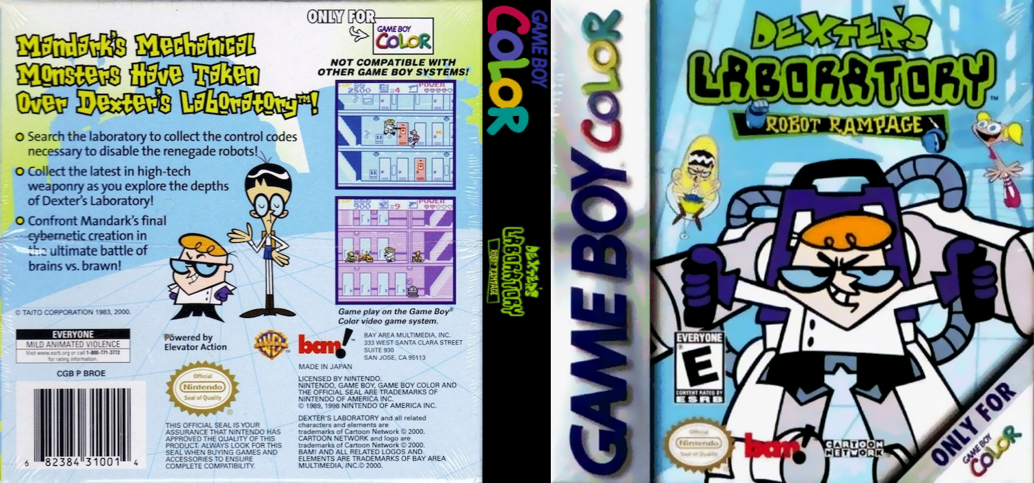 Dexter's Laboratory : Robot Rampage — box-texture (US)