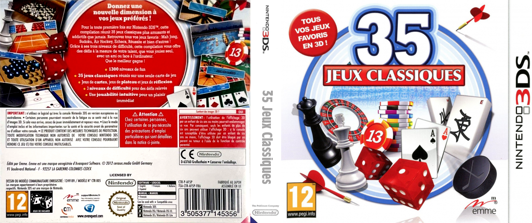 35 Classic Games — box-texture (FR)