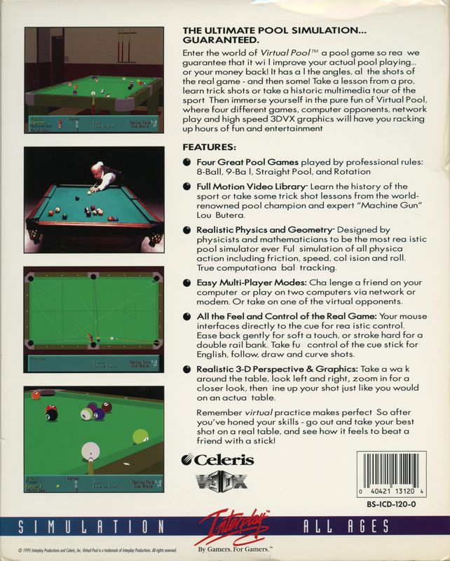 Virtual Pool — box-2D-back (US)