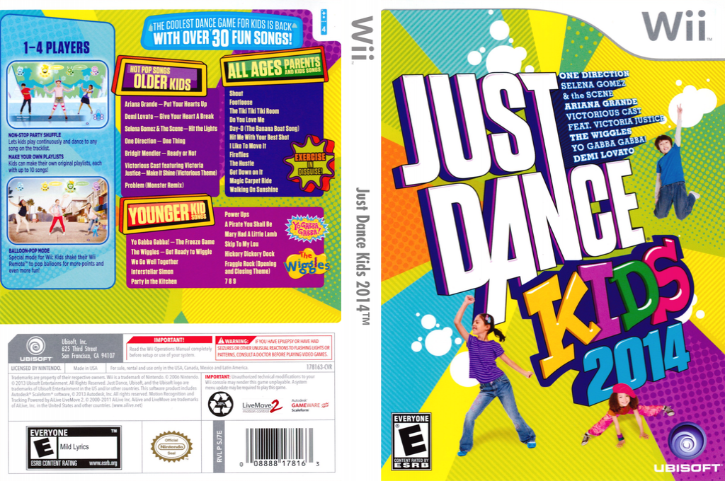 Just Dance Kids 2014 — box-texture (US)
