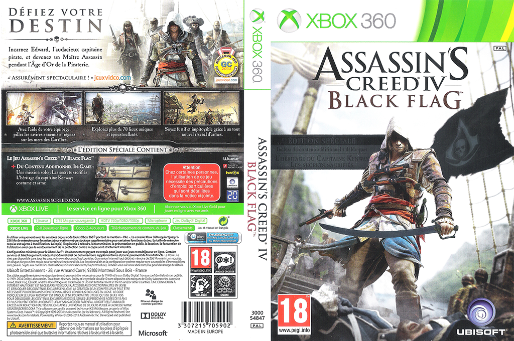 Assassin's Creed IV - Black Flag — box-texture (FR)
