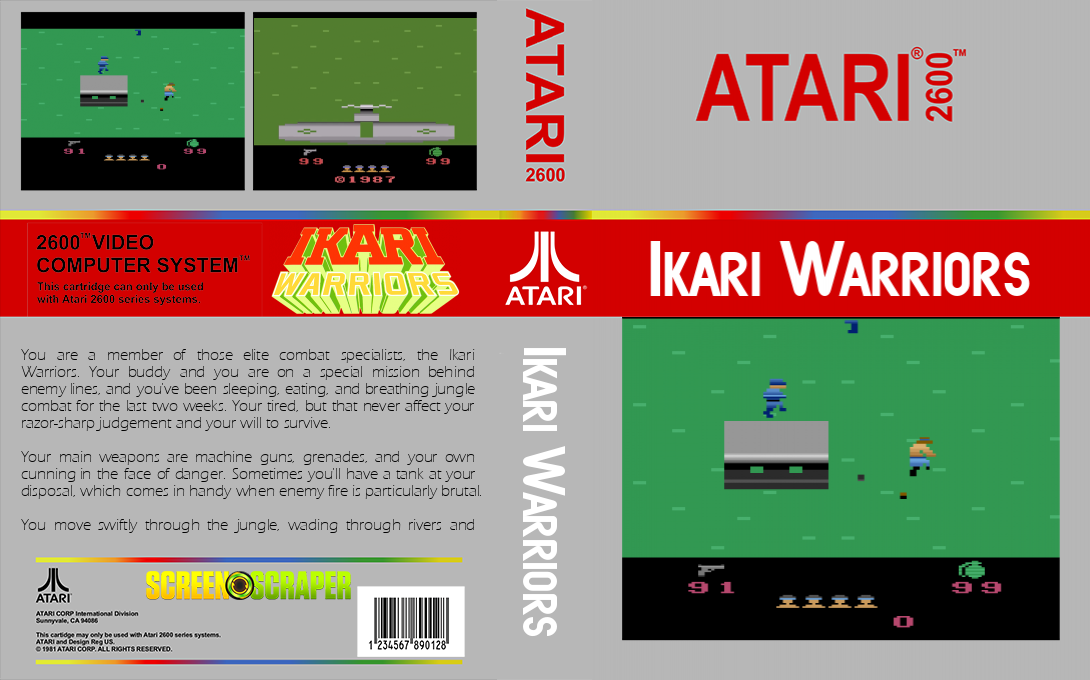 Ikari Warriors — box-texture (SS)