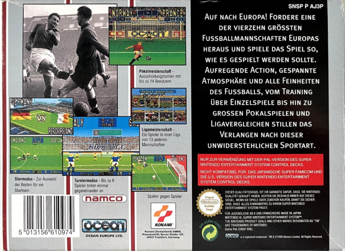 90 Minutes - European Prime Goal — box-2D-back (DE)