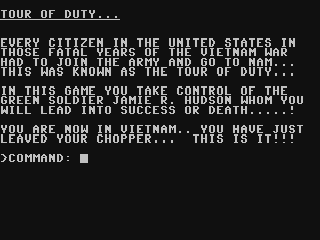 Tour of Duty — ss (WOR)