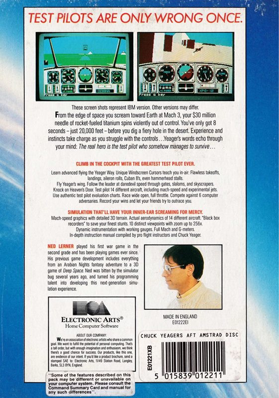 Chuck Yeager's Advanced Flight Trainer — box-2D-back (EU)