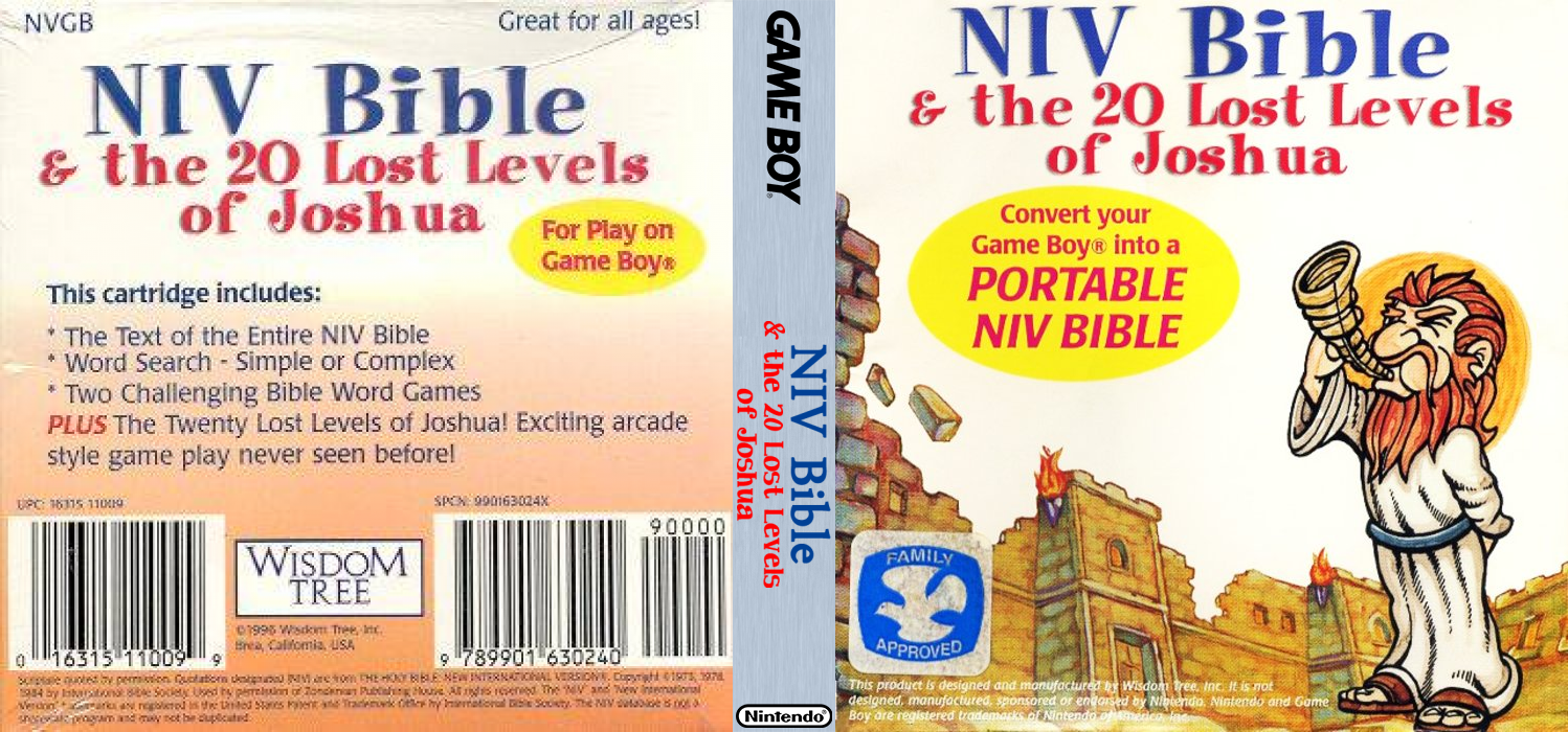 Niv Bible And The 20 Lost Levels Of Joshua — box-texture (US)