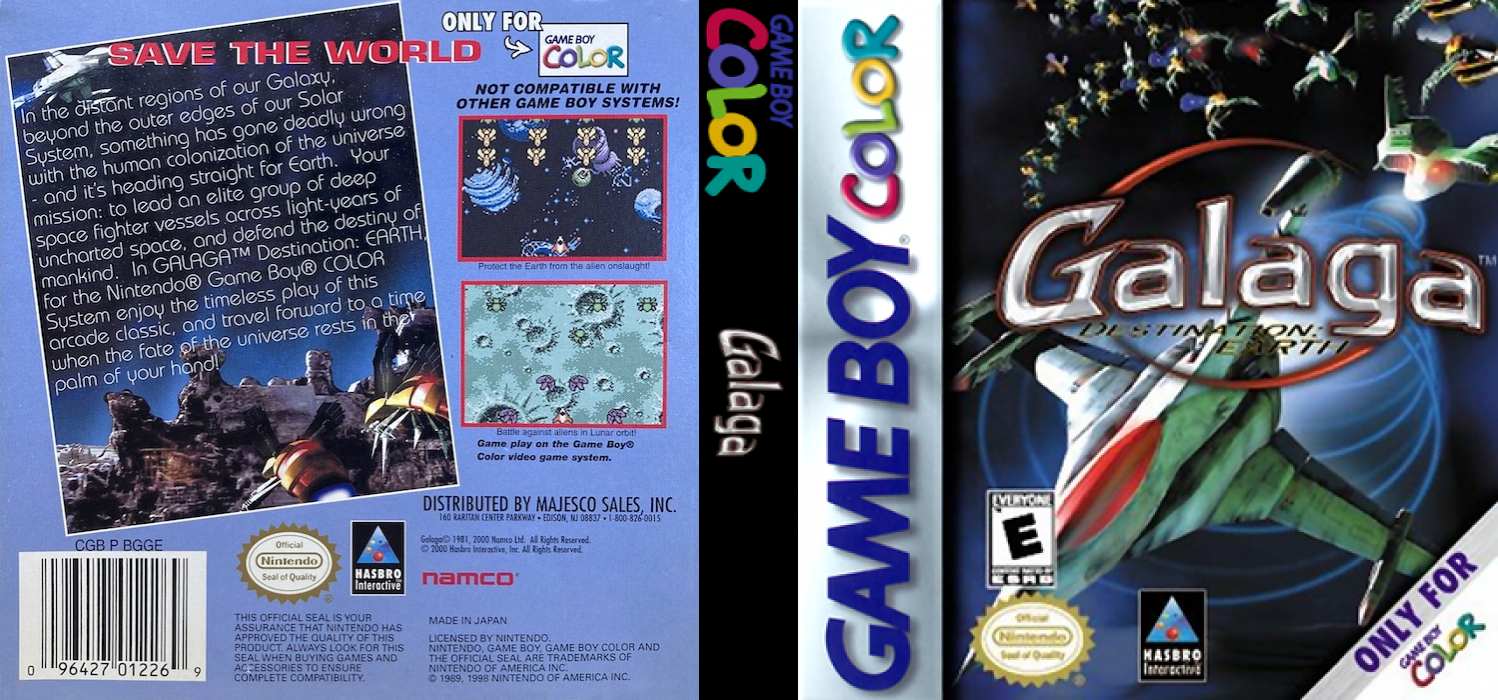 Galaga - Destination Earth — box-texture (US)