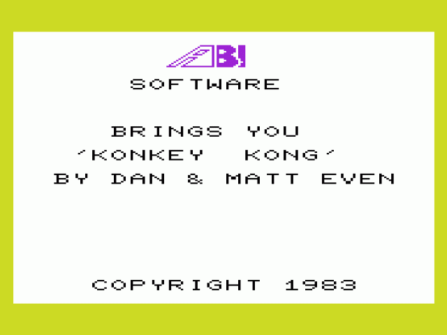 Konkey Kong — sstitle (WOR)