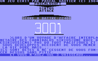 Sirius Attack — sstitle (FR)